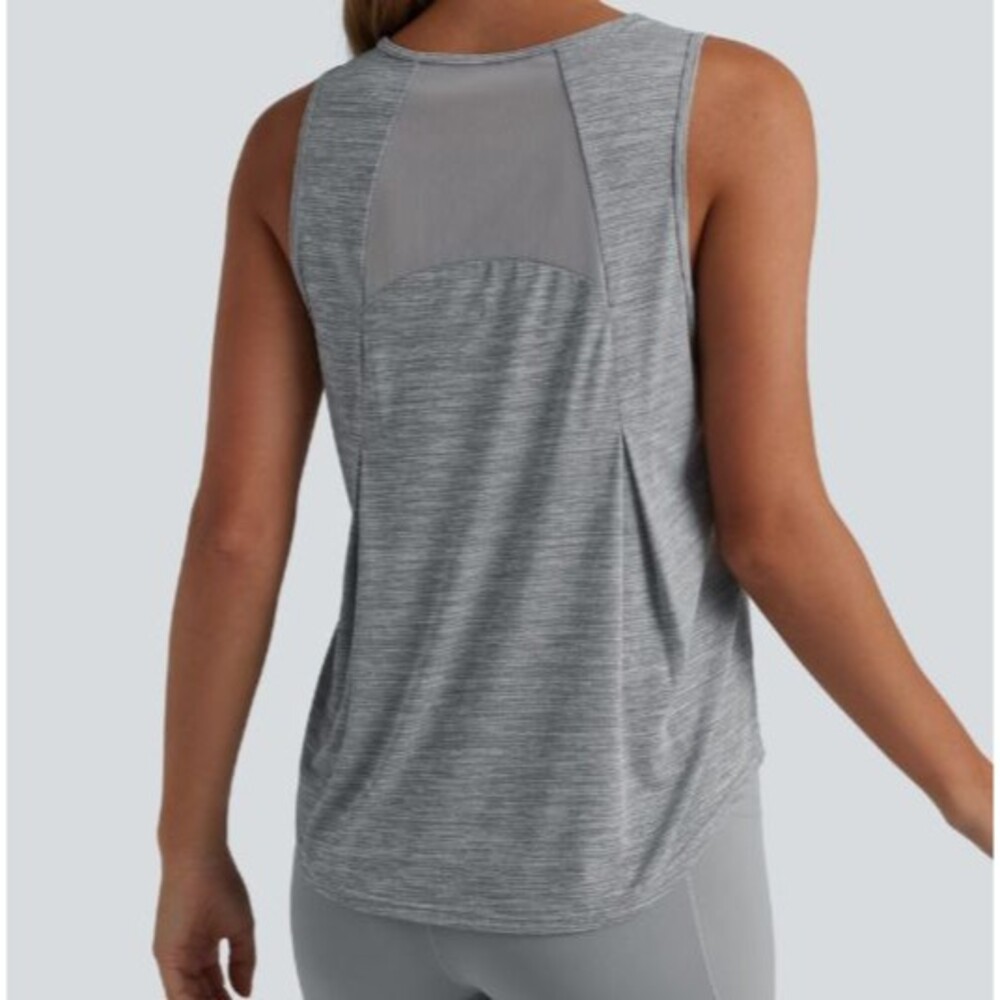 Halara Gray Lightweight Semisheer Active Layering Tank Size Medium